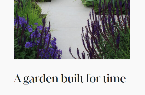 Designing a Garden Built for Time